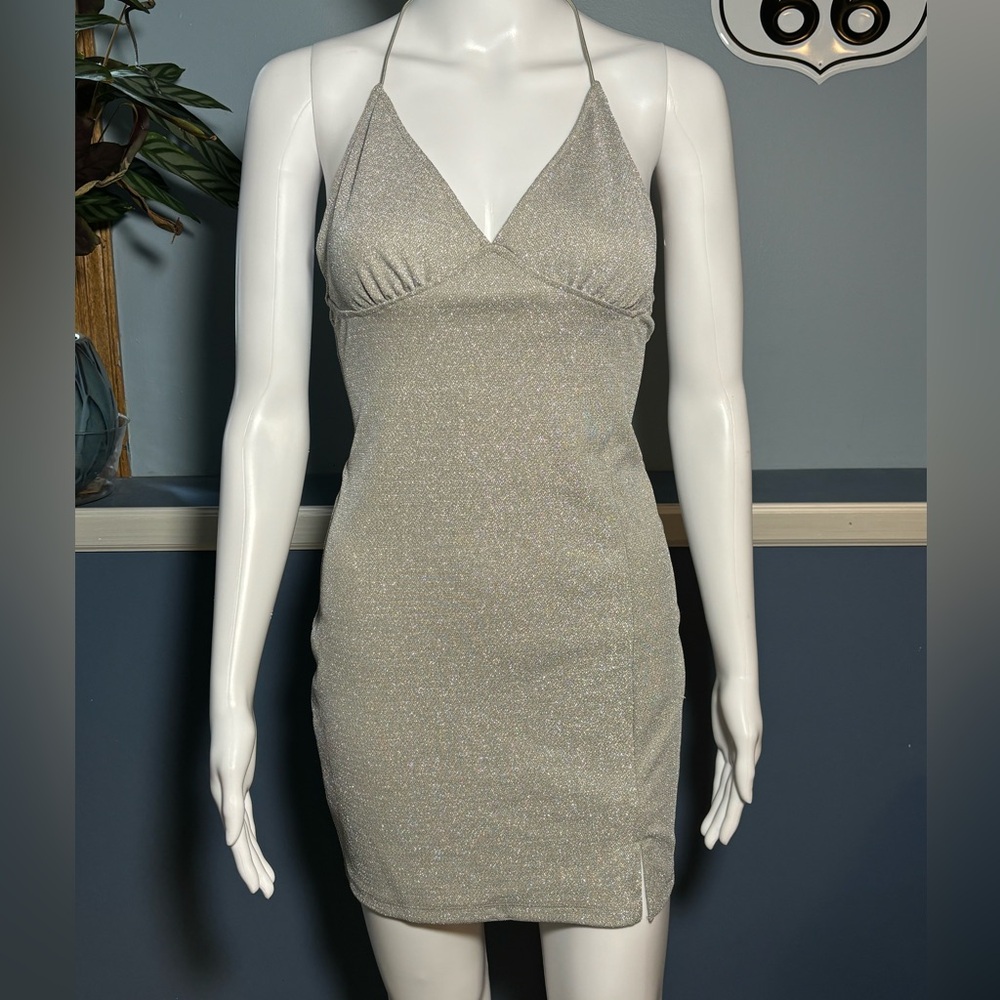 Silver sparkly dress